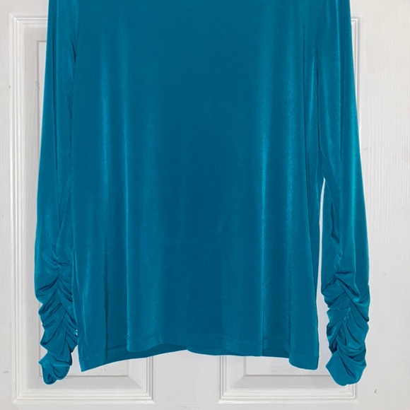 Susan Graver SZ L. NWOT. Bluish green color. - Picture 7 of 9
